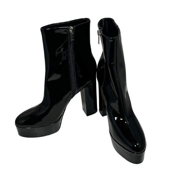 Marc Fisher Caled 2 Platform High Heel Platform Booties Black Size 9.5 M NEW - Picture 5 of 7